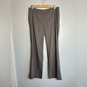Eileen Fisher Linen Blend Staight Leg Pants, Size 14 Petite, Grey